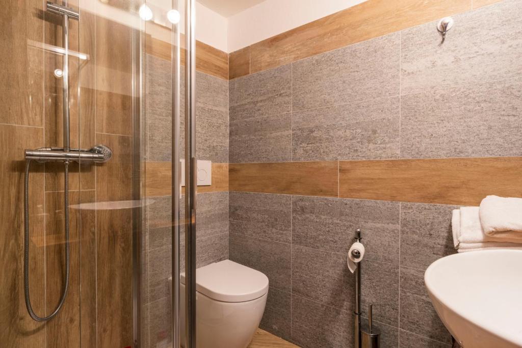 Koupelna v ubytování Residence Covalou