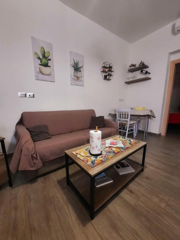 Posezení v ubytování B&B Solimo