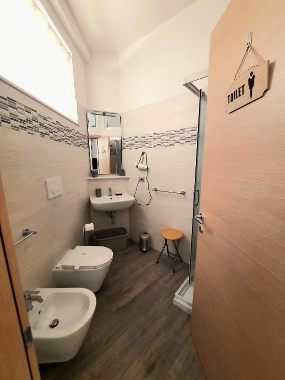 Koupelna v ubytování B&B Solimo