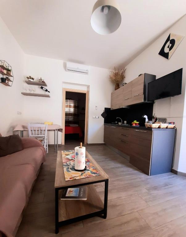 Kuchyň nebo kuchyňský kout v ubytování B&B Solimo