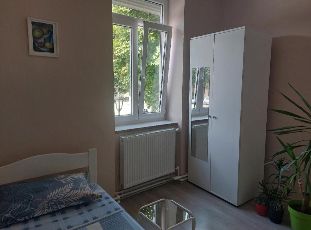 Postel nebo postele na pokoji v ubytování Apartman Central