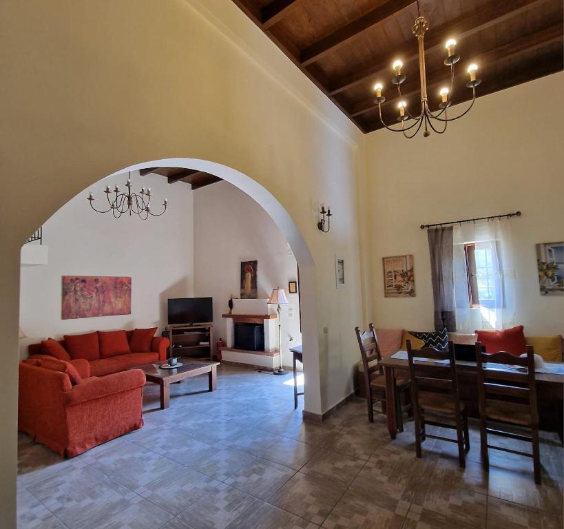 Area soggiorno di Villa Penelope