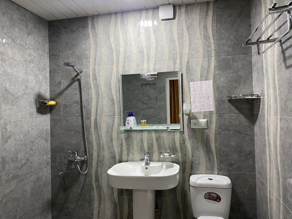 Koupelna v ubytování Hotel Mariana