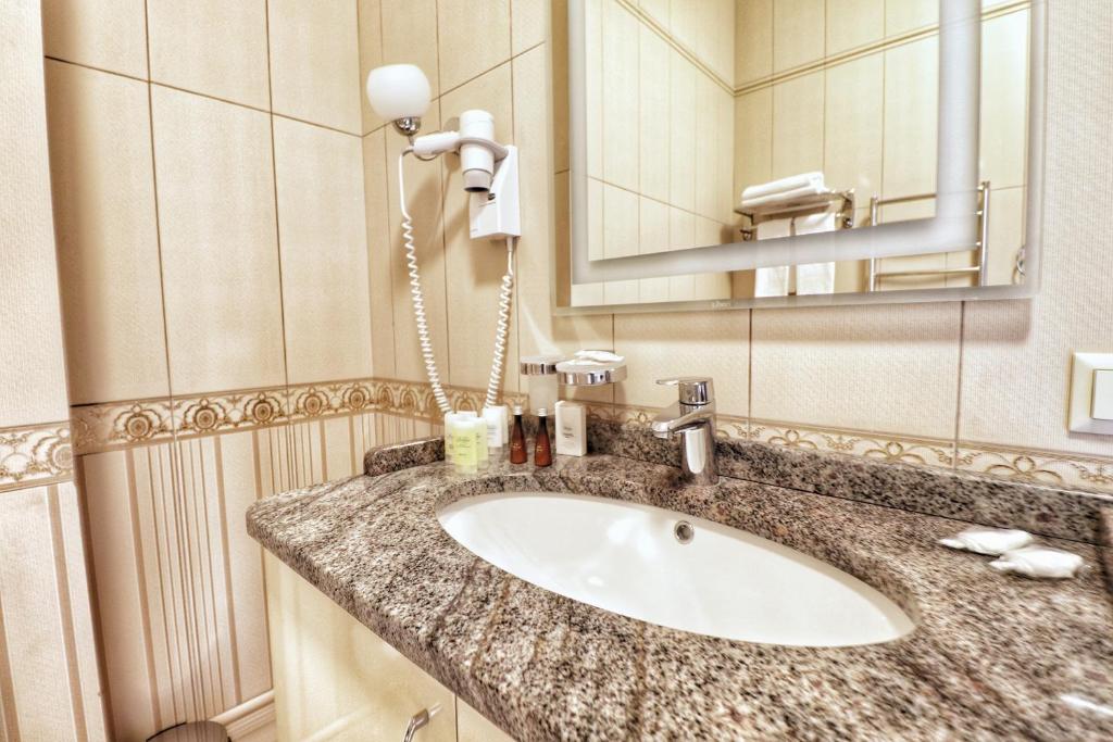Koupelna v ubytování Ukraine Hotel