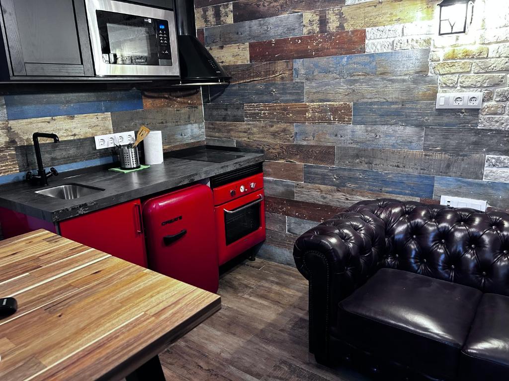 Dapur atau dapur kecil di Beach, City & Gibraltar: Small Studio