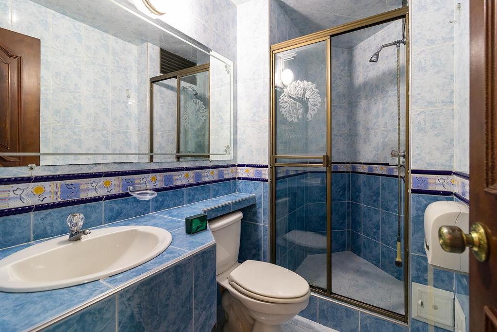 Koupelna v ubytování Lavid Hotel Palacio Real