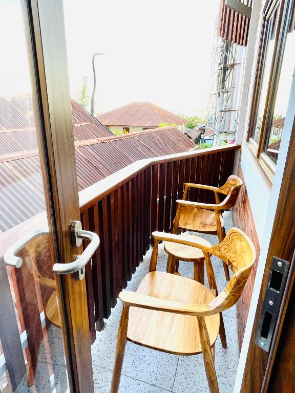Balkón nebo terasa v ubytování Puu Pau Hotel & Coffee Shop