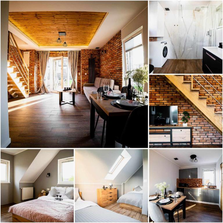 Posteľ alebo postele v izbe v ubytovaní CHILL HAUS APARTAMENTY , Domki