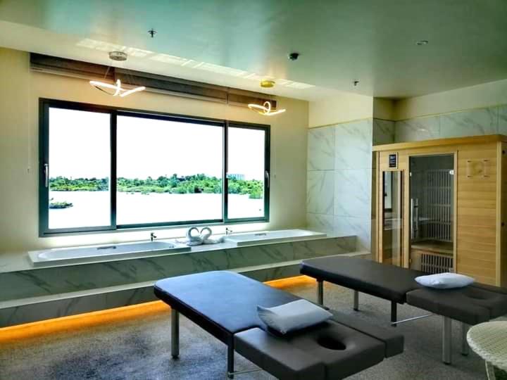 Posezení v ubytování Cube9 Resort & Spa 큐브9 리조트 & 스파