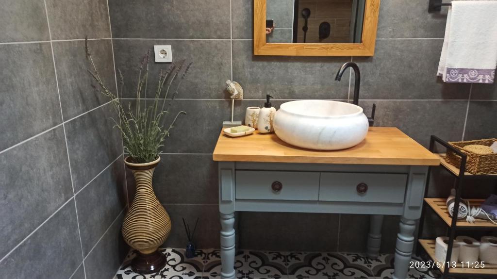 Koupelna v ubytování Semiramis Urla Guesthouse