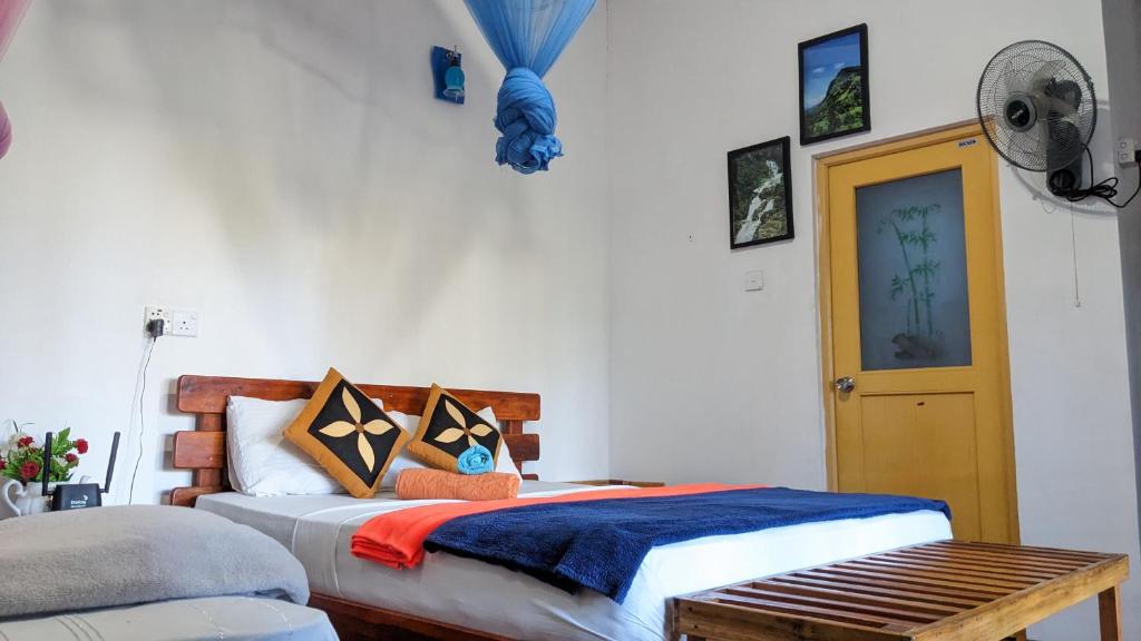 Postel nebo postele na pokoji v ubytování Ella nature nest