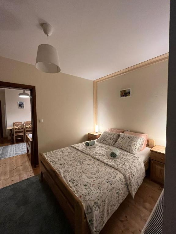 Postel nebo postele na pokoji v ubytování Duša Zlatara