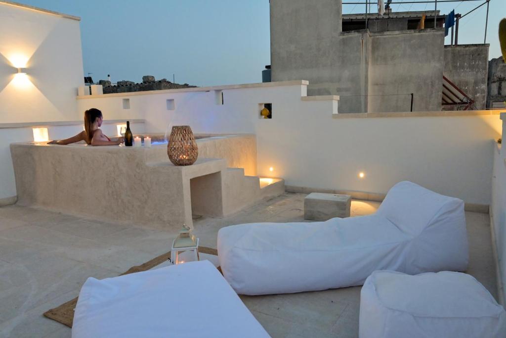 Posezení v ubytování Jrooms - Apulian Home