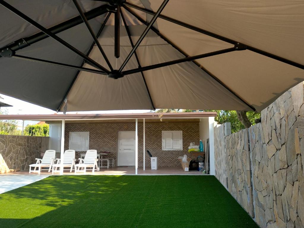 Patio nebo venkovní prostory v ubytování Casa Alcabre (Samil)
