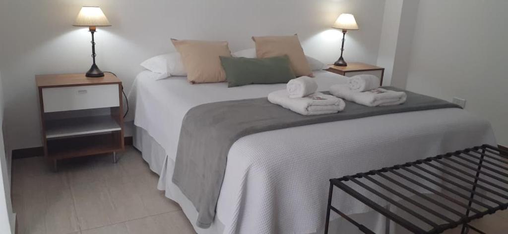 Posteľ alebo postele v izbe v ubytovaní Keer Om Alojamiento