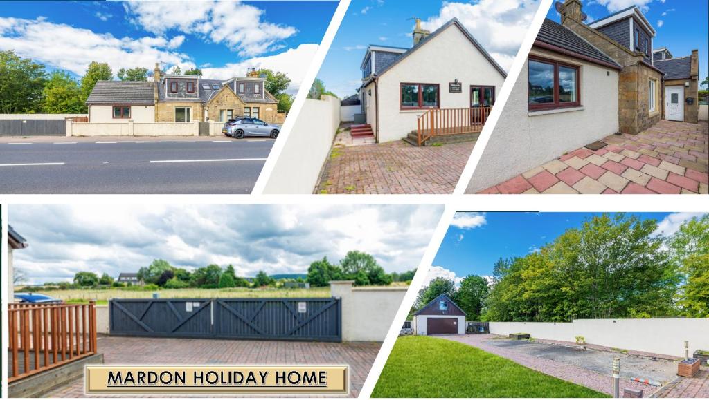 een groep van vier foto's van huizen bij Mardon Holiday Home STL Licensed in Inverness