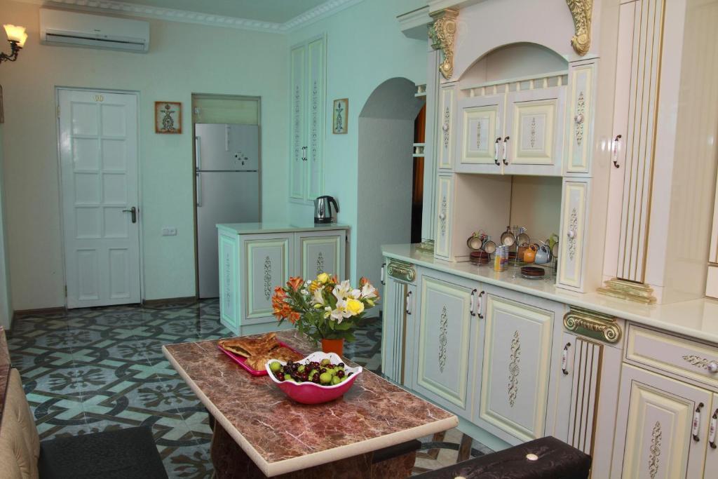 Kuchyň nebo kuchyňský kout v ubytování Inter Boutique Hotel