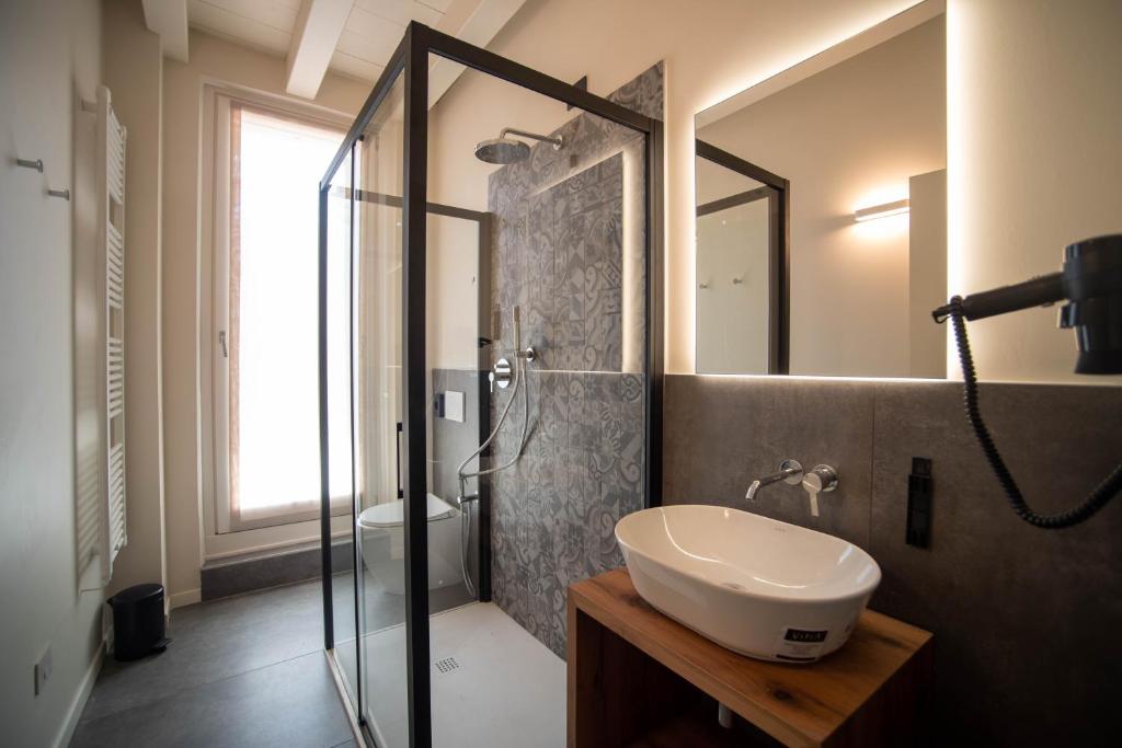 Koupelna v ubytování Maison Calcirelli rooms
