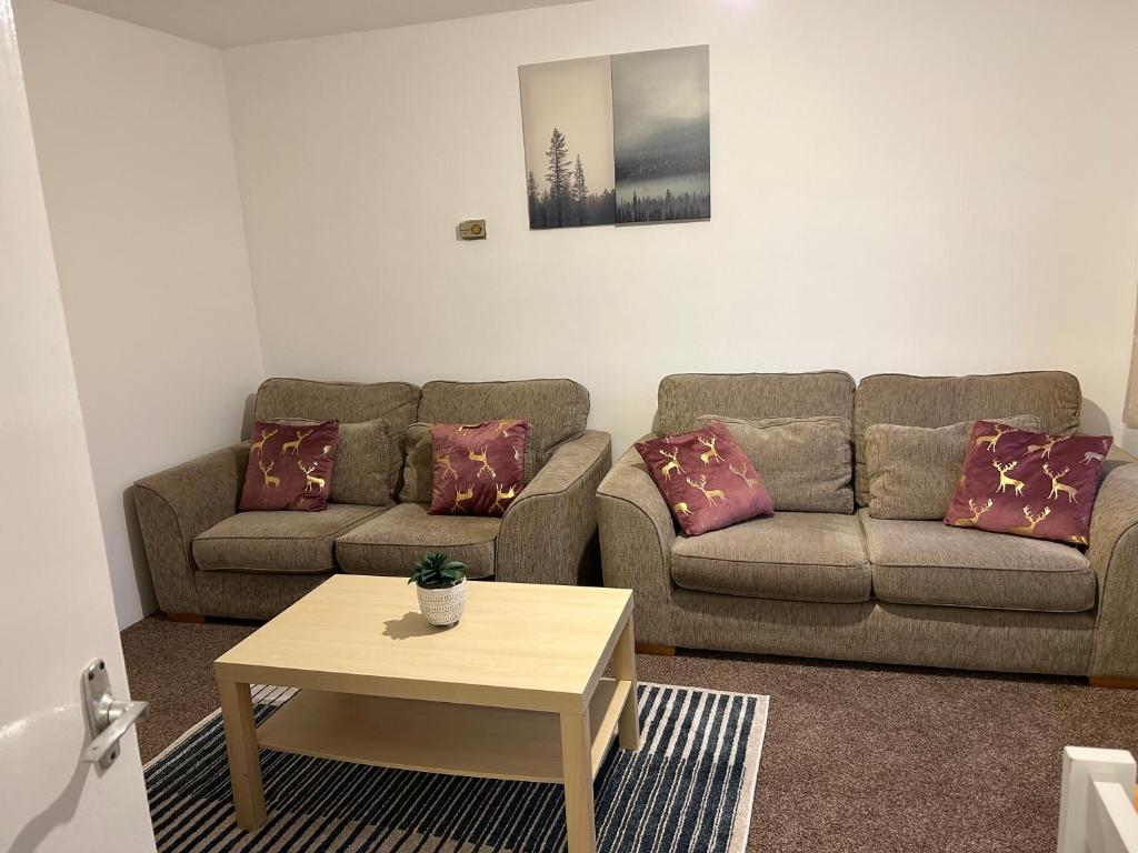Posezení v ubytování Spacious Comfortable 4 Bedroom House