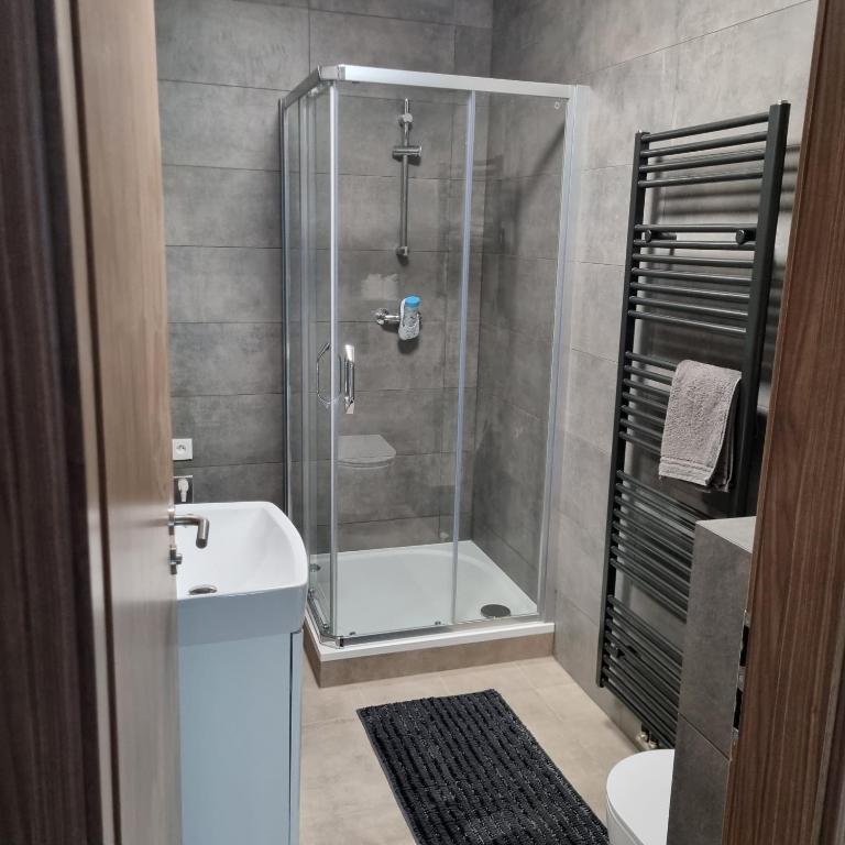 Kúpeľňa v ubytovaní Černá Růže- Apartmán 5