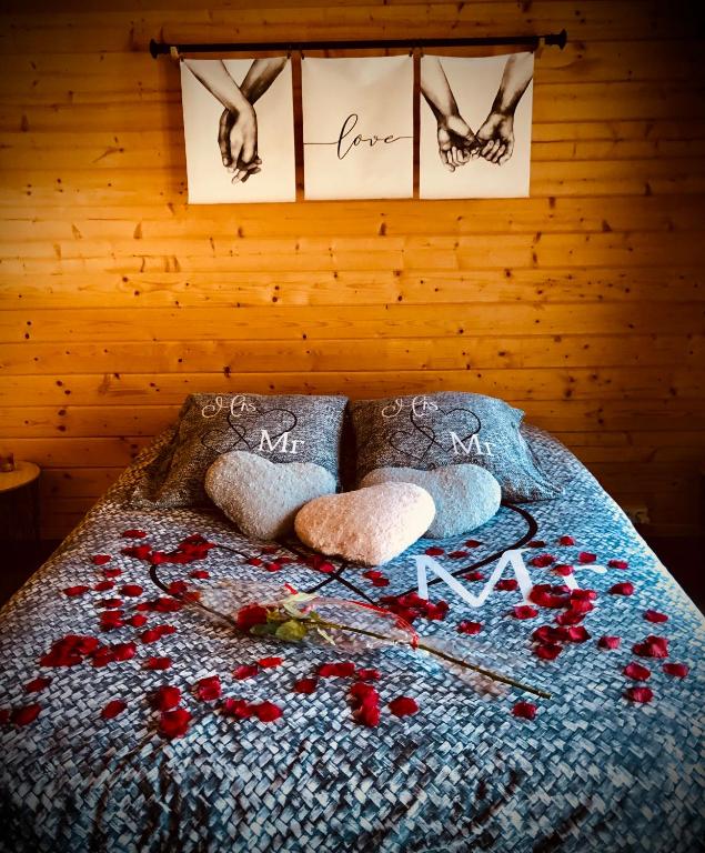 Posteľ alebo postele v izbe v ubytovaní Une Pause Douceur - Suite All in Wood