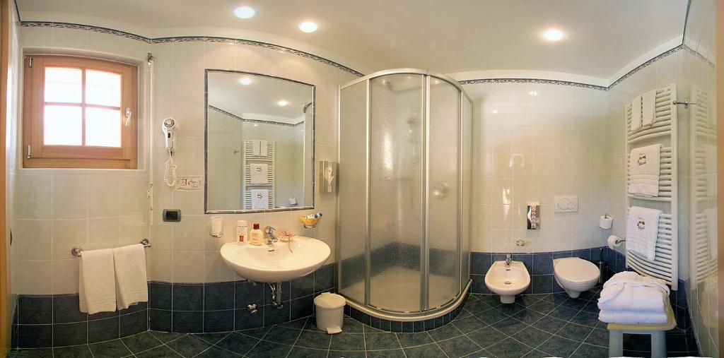 Koupelna v ubytování Hotel Mesdi