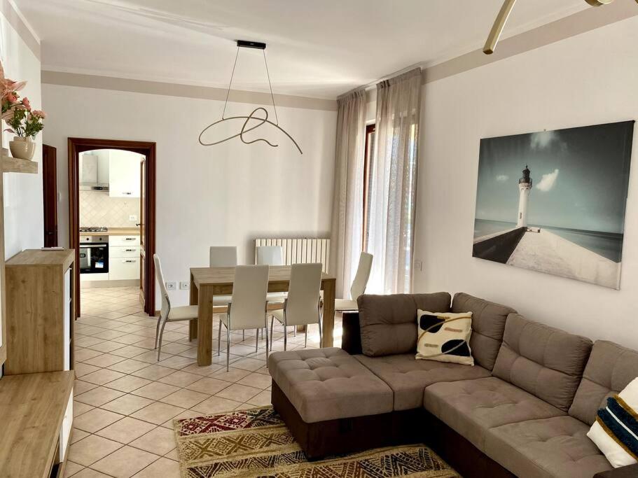 Χώρος καθιστικού στο Appartamento in Villa a Marina di Massa