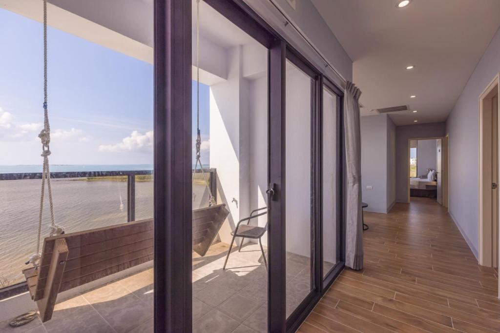 Balkón nebo terasa v ubytování Penghu Swing Sea Homestay