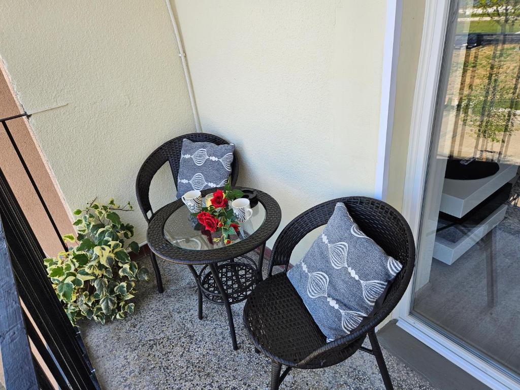 Balkón nebo terasa v ubytování Apartman Jovanovic