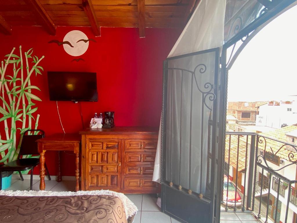 Balkón nebo terasa v ubytování Hotel Real de la Sierra