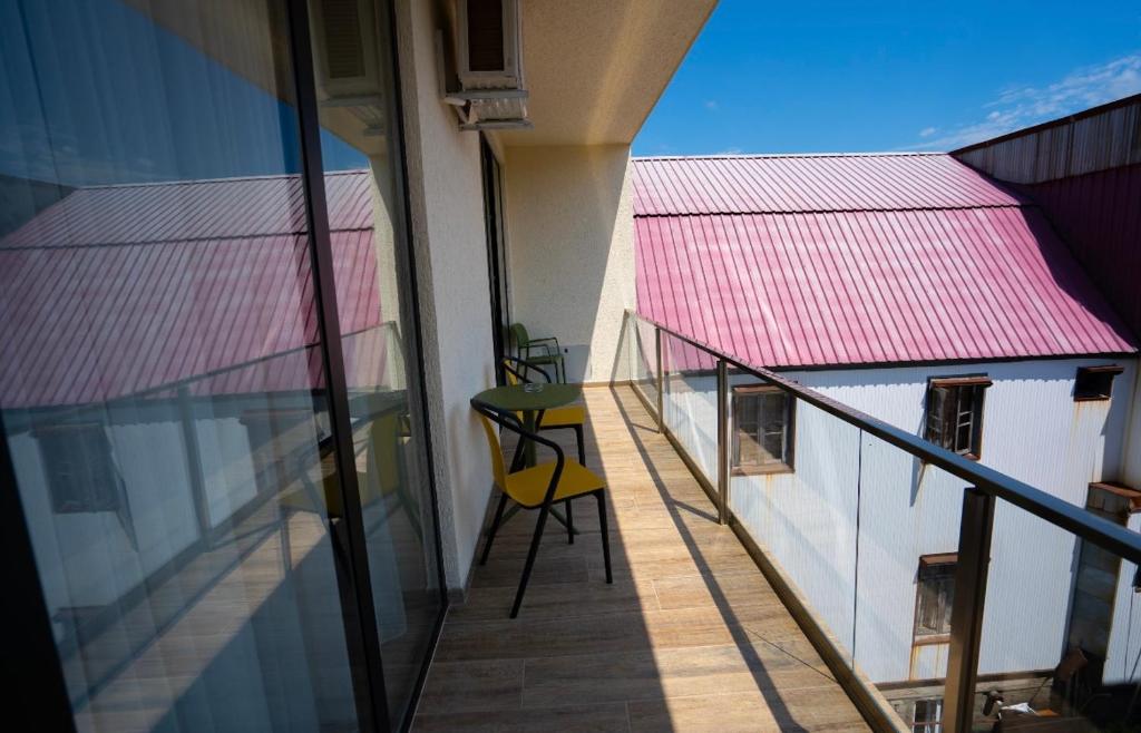 Svalir eða verönd á Hotel Leonardo