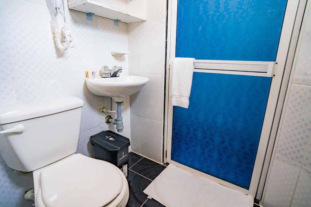 Koupelna v ubytování Hotel Casa 10