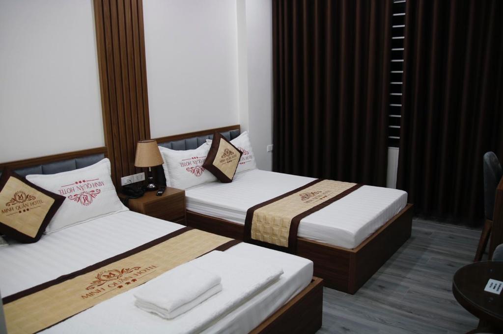 Krevet ili kreveti u jedinici u okviru objekta Minh Quân Hotel - Ngõ 5 Do Nha - by Bay Luxury