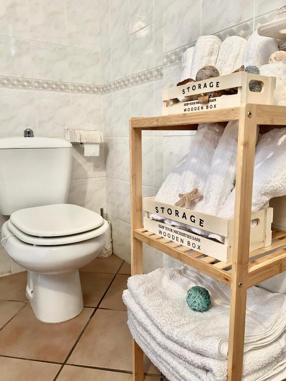 Łazienka w obiekcie casa sardina palau