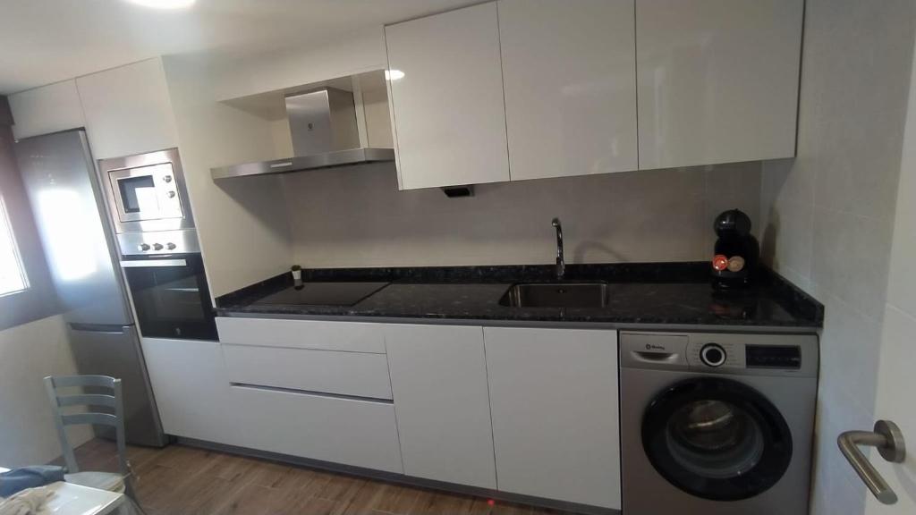 Kuchyň nebo kuchyňský kout v ubytování Casita Barrena