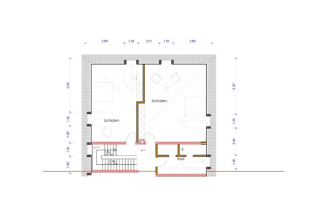 Půdorys ubytování Trierer Heide - Architektur zum wohl fühlen