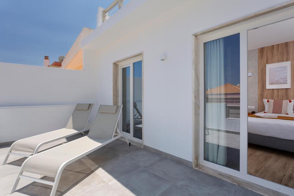 Balkón nebo terasa v ubytování Hotel Made inn Faro