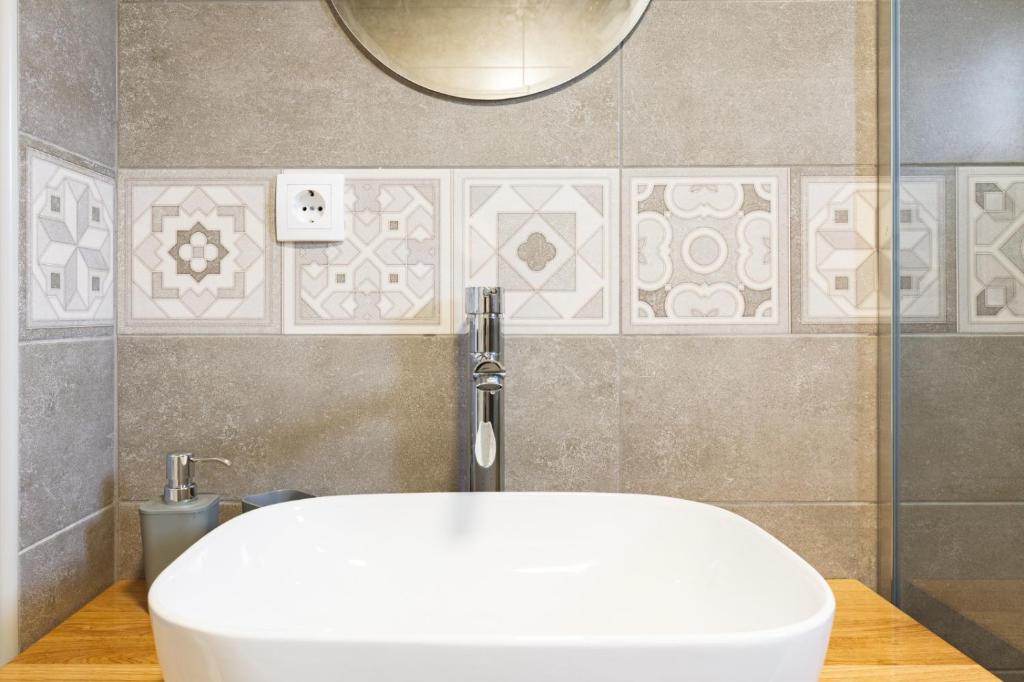Koupelna v ubytování Apartmani PORTO