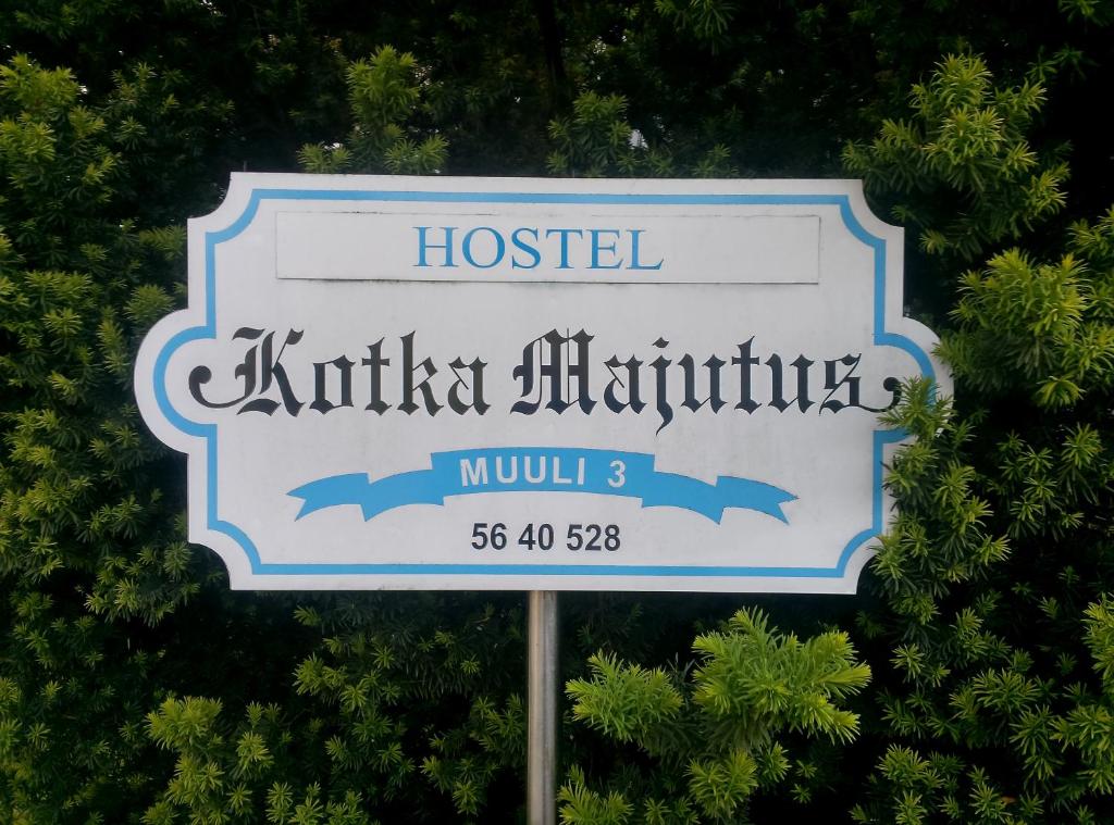 a sign for a hospital with dolphins on it at Kotka Housing in Pärnu