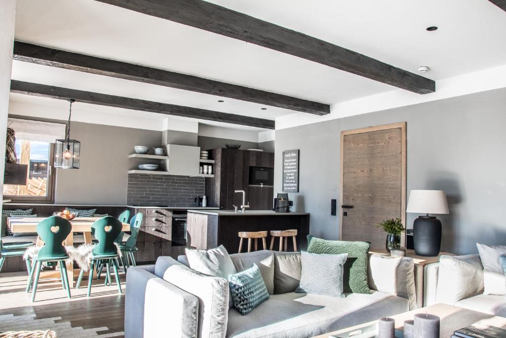 Posezení v ubytování KAUZ - Design Chalets inkl Lungau Card