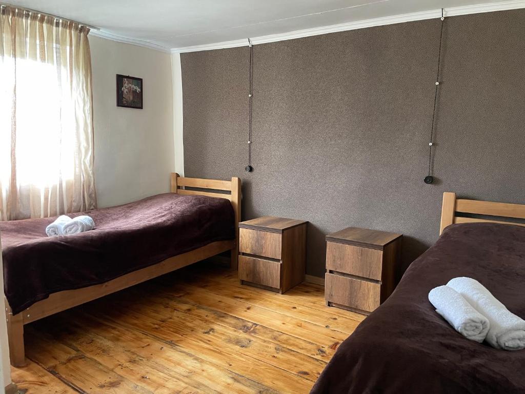 Postel nebo postele na pokoji v ubytování lileo