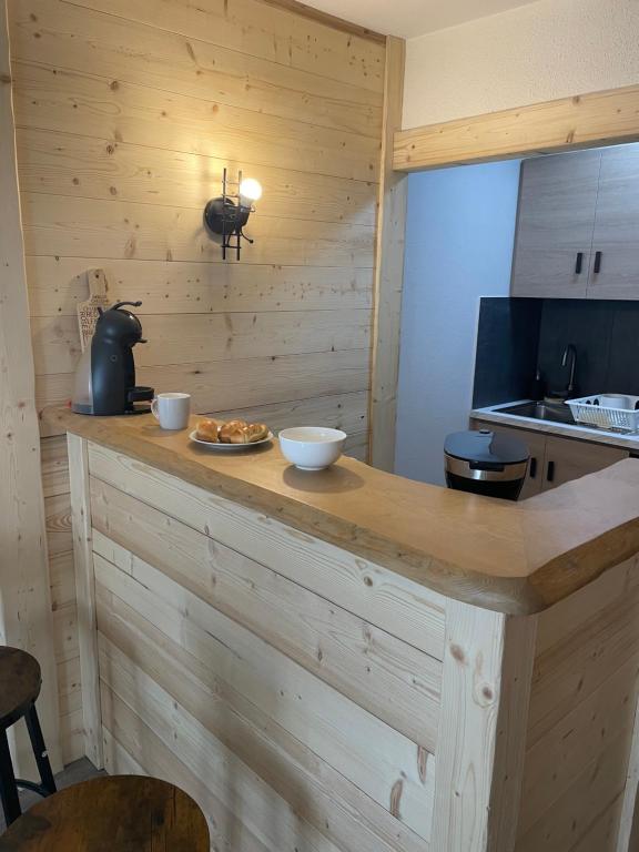Eldhús eða eldhúskrókur á Studio tout confort