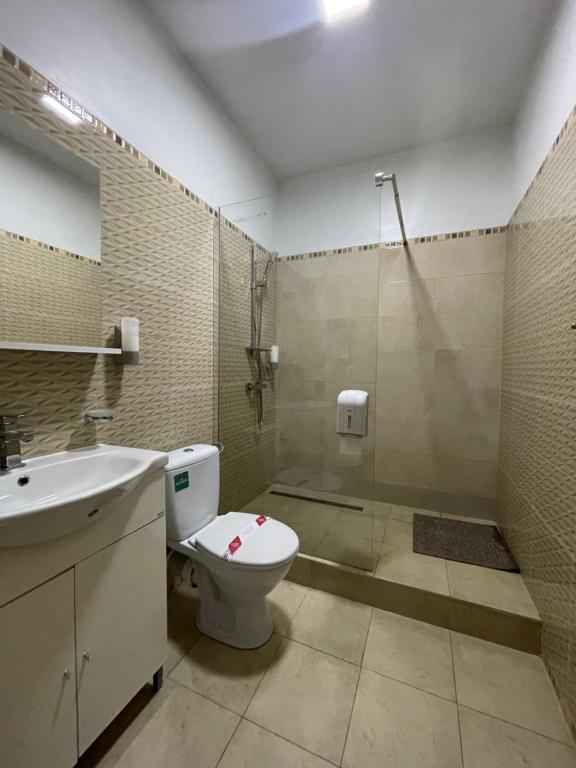 Koupelna v ubytování Hotel Prestige