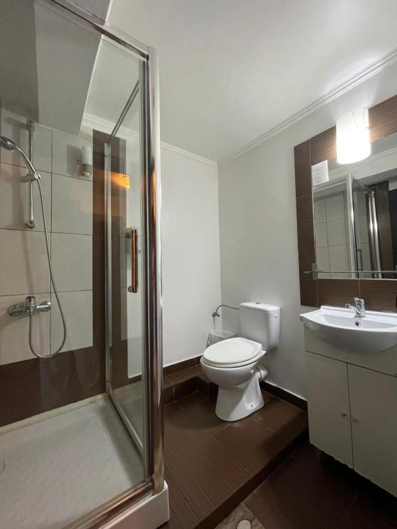 Koupelna v ubytování Hotel Prestige