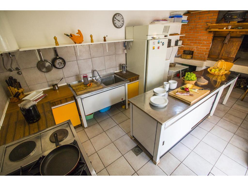 Kuchyň nebo kuchyňský kout v ubytování Bol Residence
