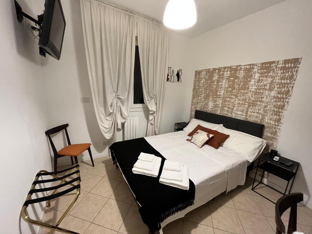 En eller flere senger på et rom på Civico 3 bed and breakfast