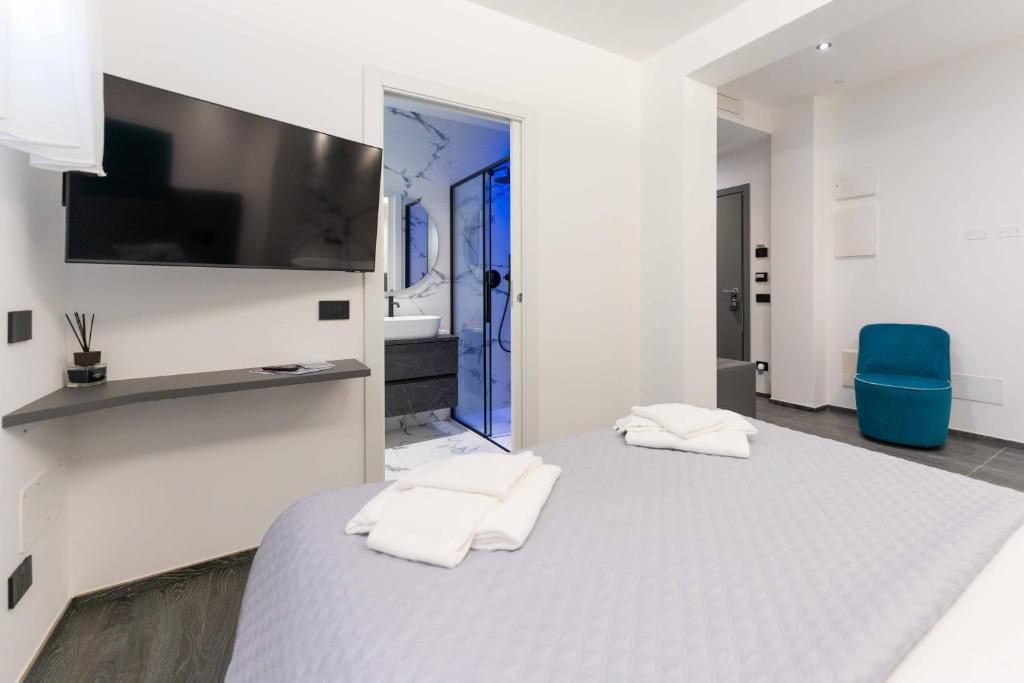 Postel nebo postele na pokoji v ubytování ML luxury room