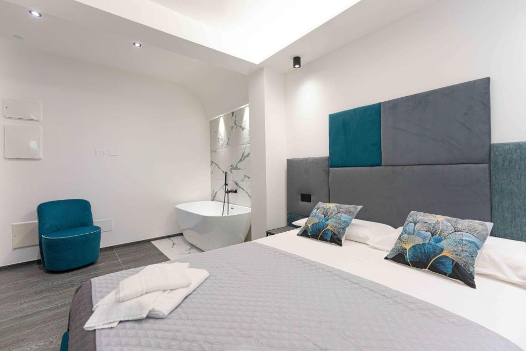 Postel nebo postele na pokoji v ubytování ML luxury room
