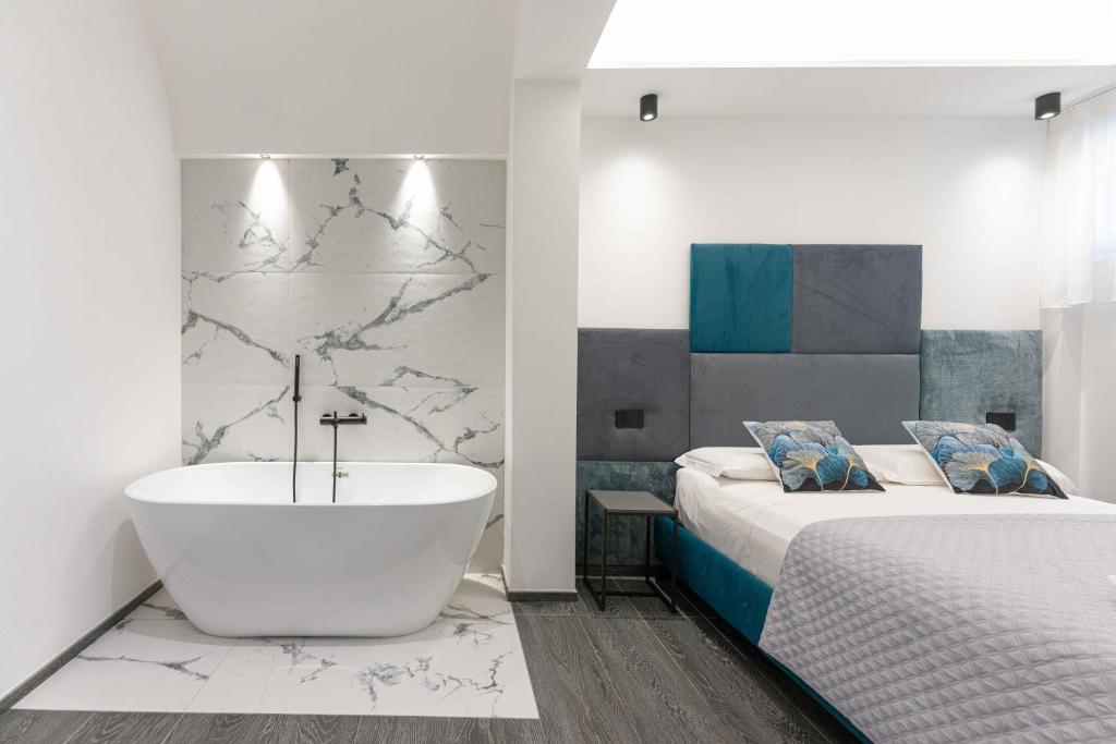 Postel nebo postele na pokoji v ubytování ML luxury room