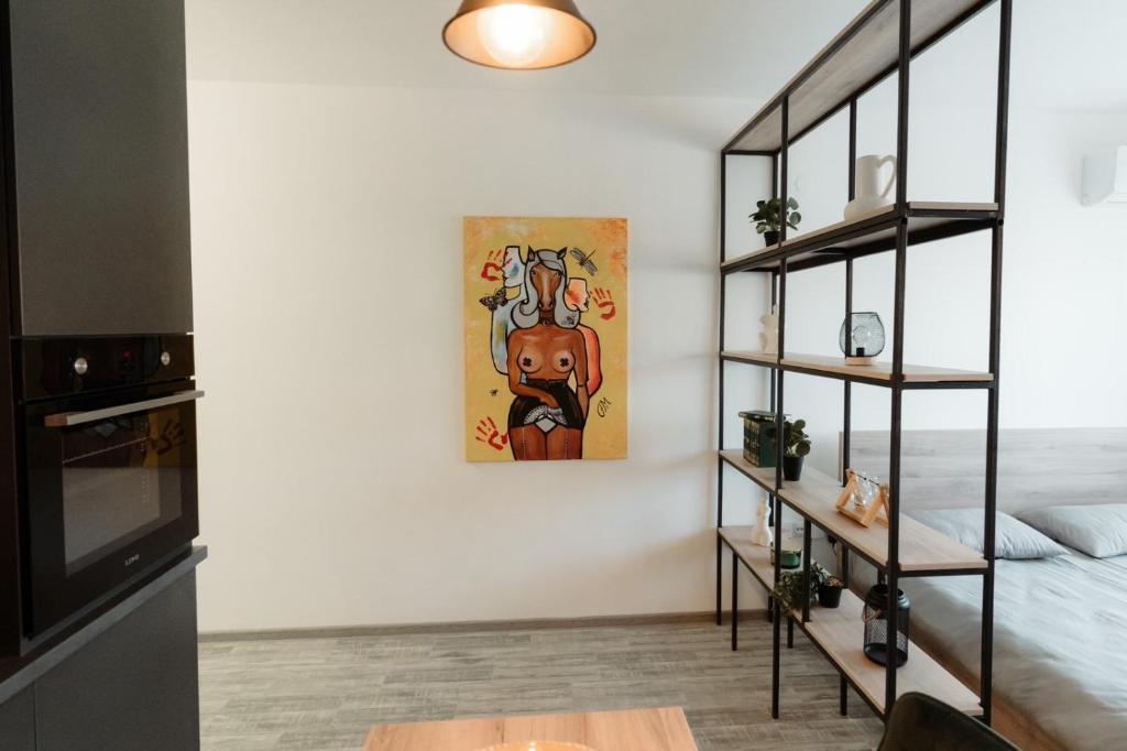 Letto o letti in una camera di Apartman Resident